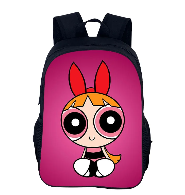 Kawaii The Powerpuff Girls Blossom Canvas Backpack
