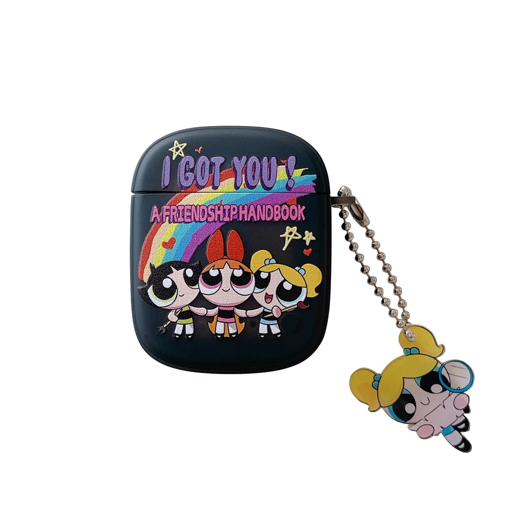 Kawaii The Powerpuff Girls Headset Soft Cover With Pendant