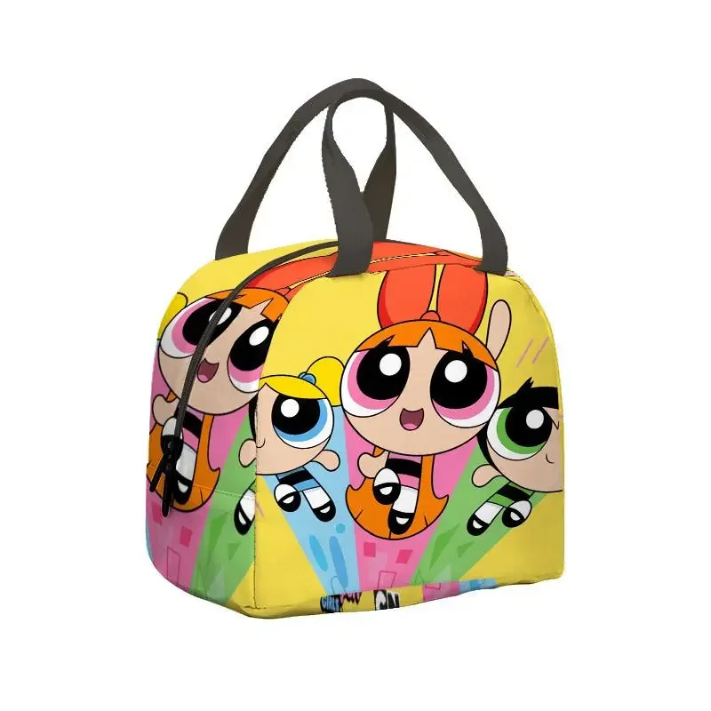 Kawaii The Powerpuff Girls Insulated Student Lunch Bag