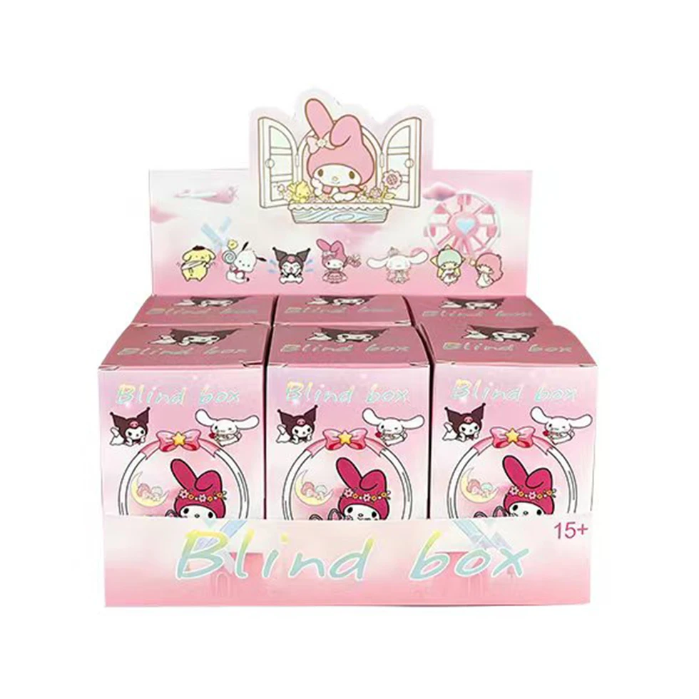 6Pcs Sanrio Kawaii Character Tea Party Blind Box