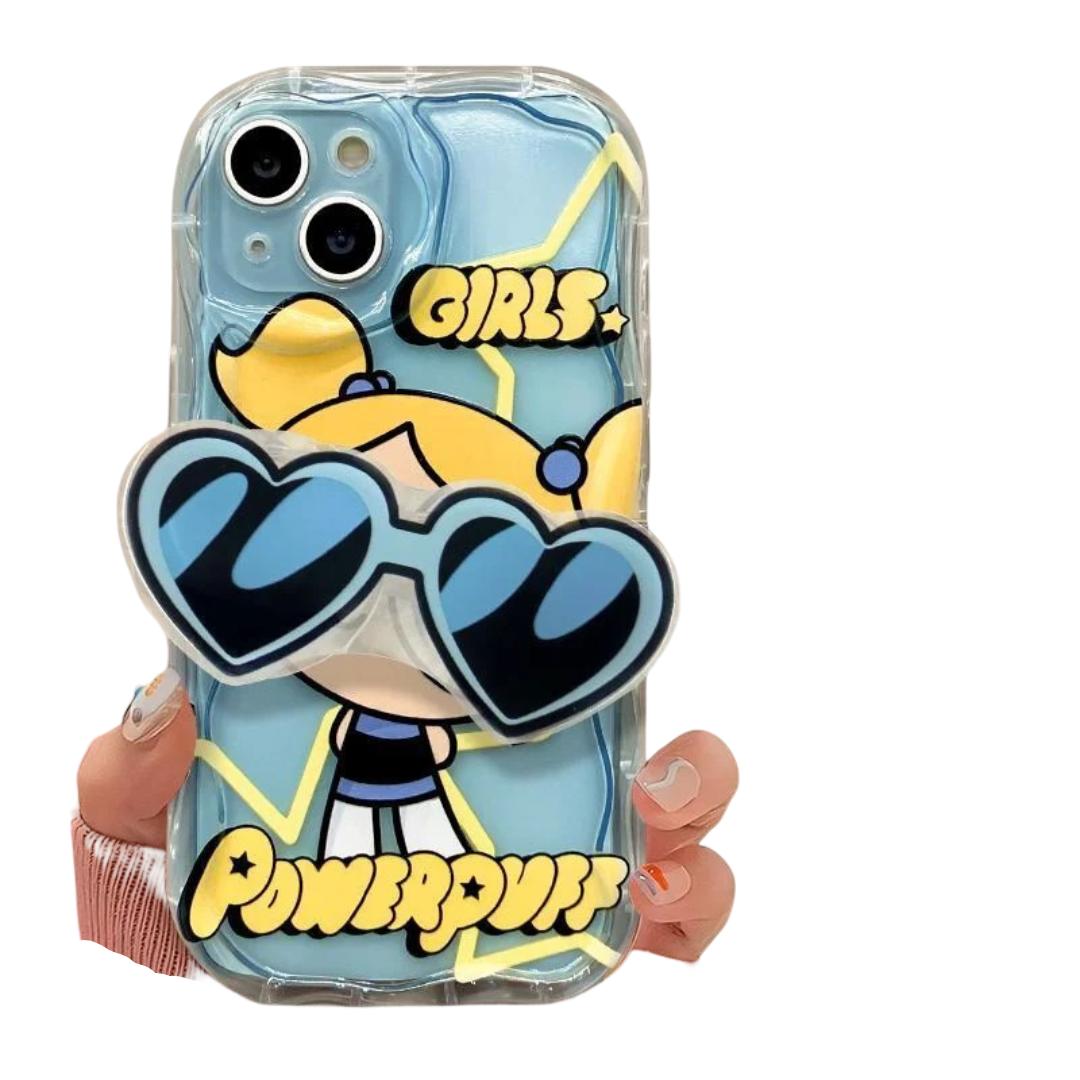 The Powerpuff Girls Kawaii Bubbles Silicone Phone Case For Samsung