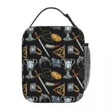 Kawaii Harry Potter Series Pattern Insulated Lunch Bag Kawaii Harry Potter Series Pattern Insulated Lunch Bag