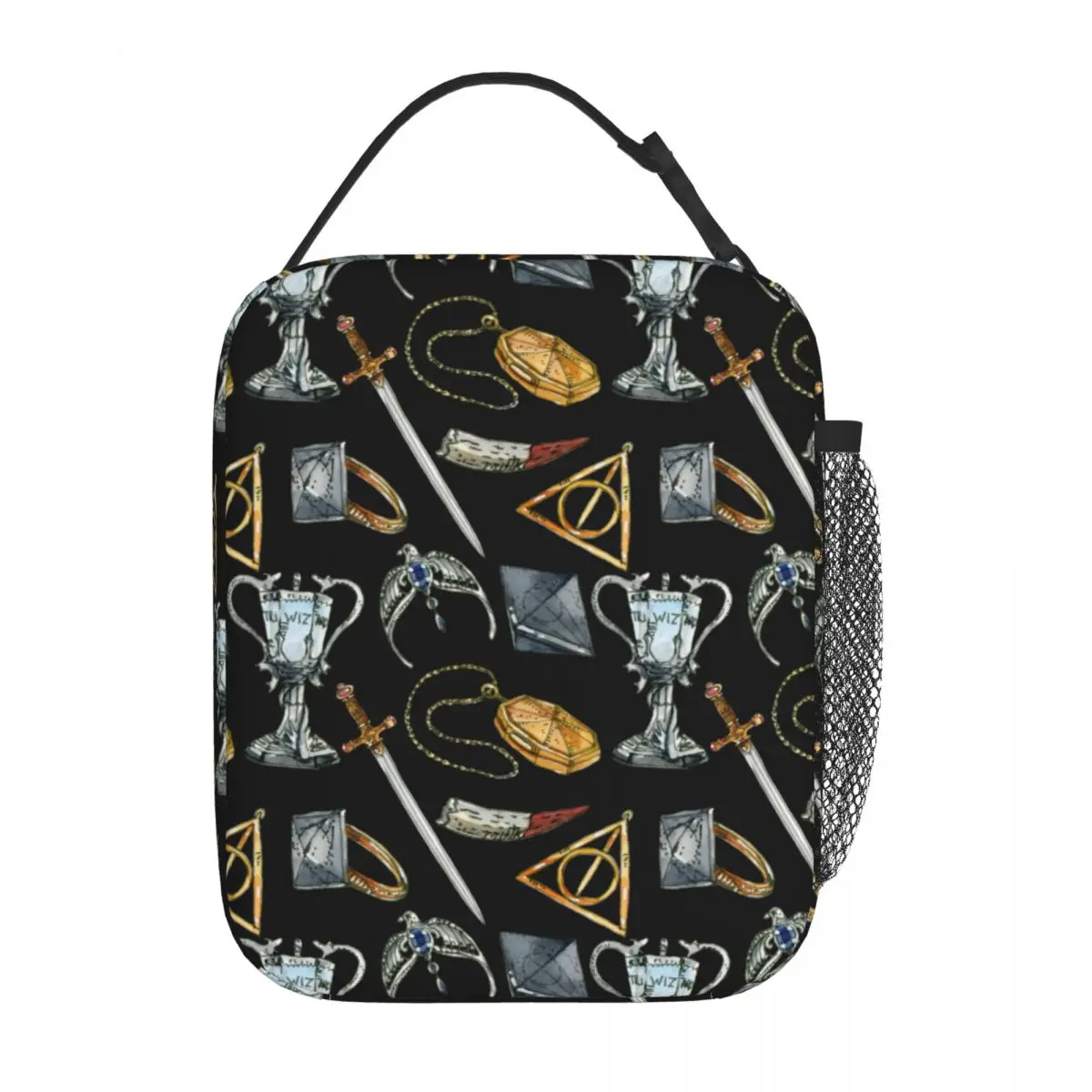 Kawaii Harry Potter Series Pattern Insulated Lunch Bag