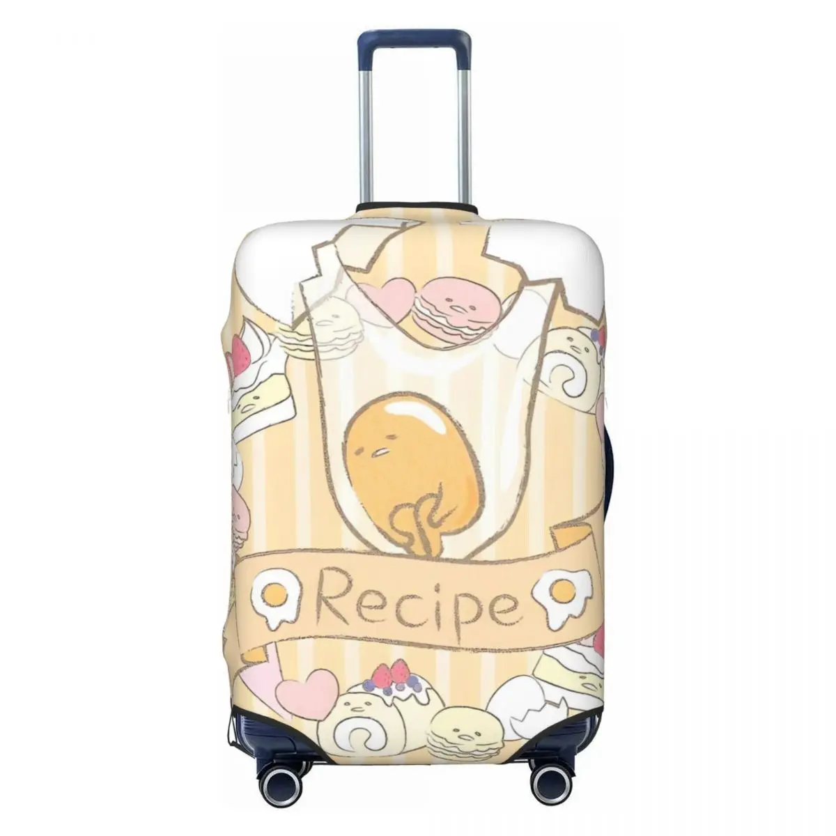 Kawaii Gudetama Egg Printed Suitcase Cover