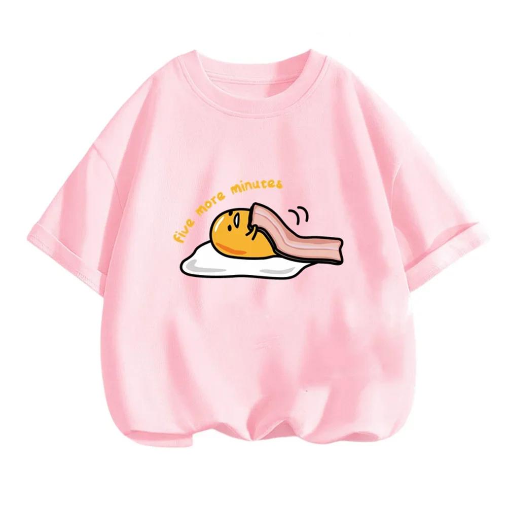 Kawaii Sanrio Gudetama Polyester T-Shirt