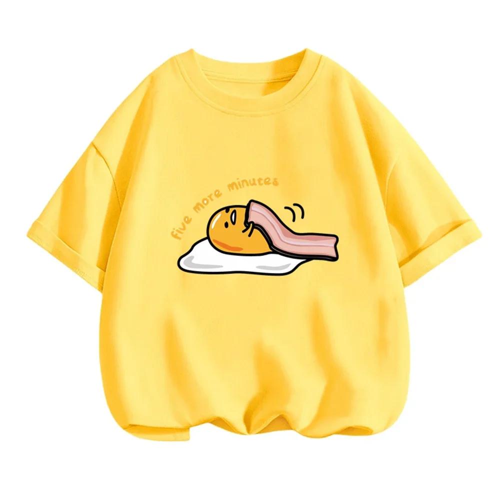 Kawaii Sanrio Gudetama Polyester T-Shirt