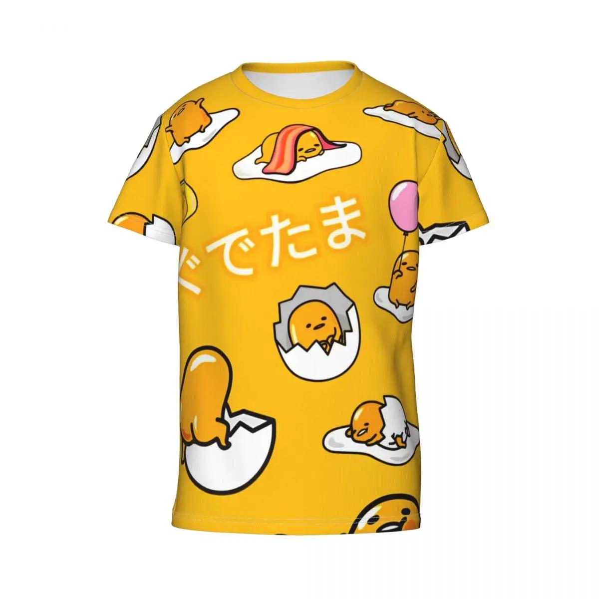 Kawaii Gudetama 3D Print Short Sleeve T-Shirt Kawaii Gudetama 3D Print Short Sleeve T-Shirt