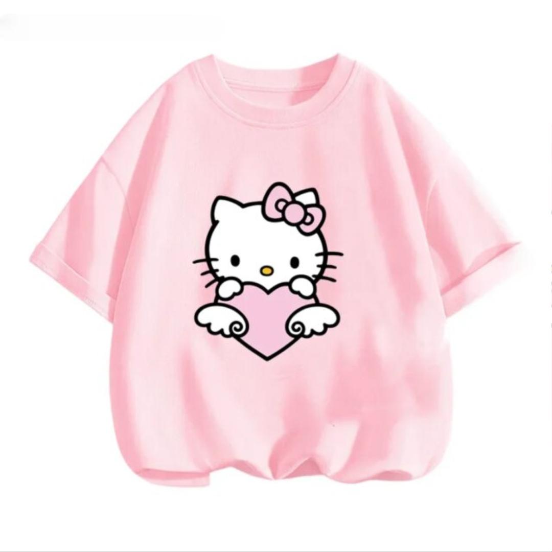 Kawaii Cartoon Sanrio Hello Kitty Short Sleeve T-Shirt