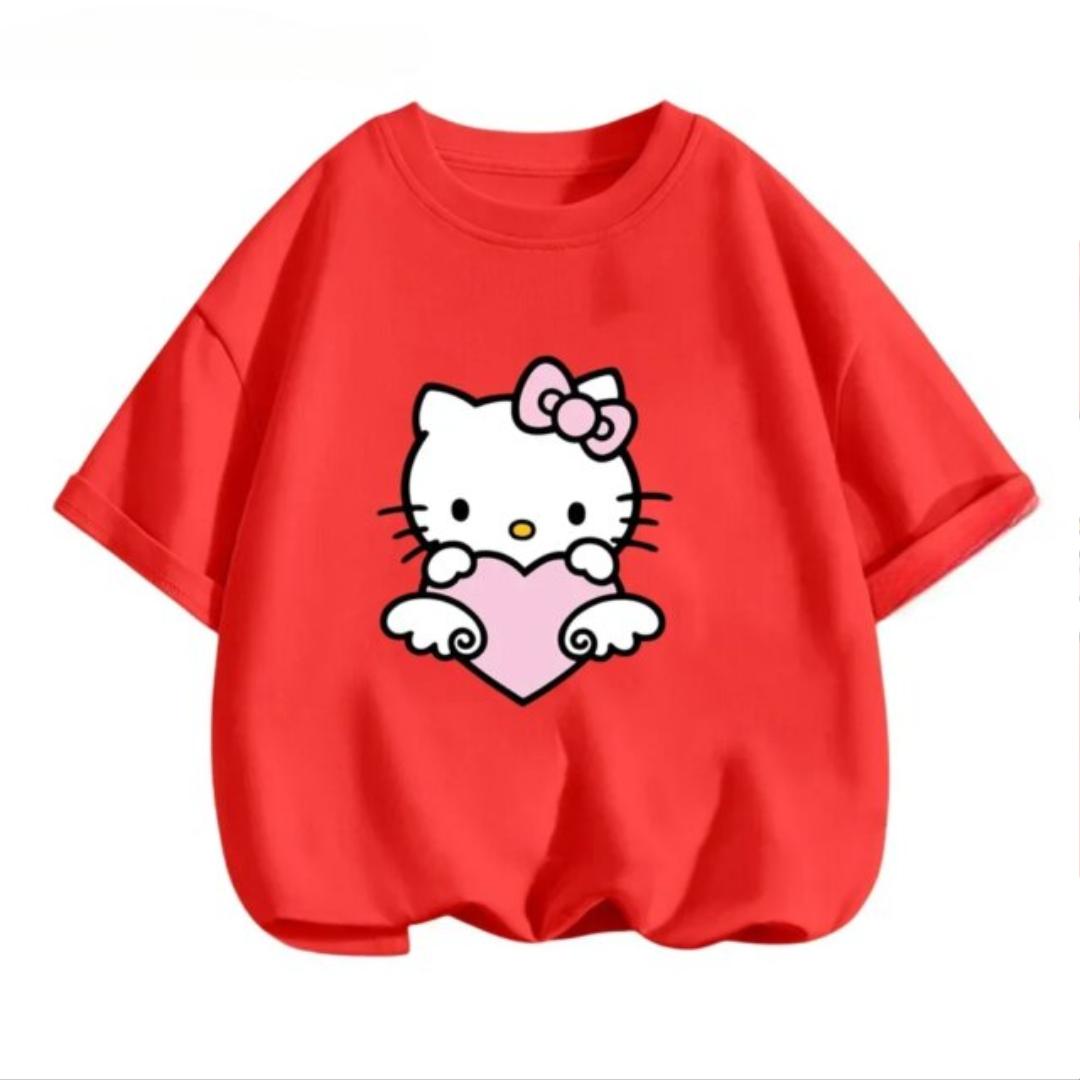 Kawaii Cartoon Sanrio Hello Kitty Short Sleeve T-Shirt