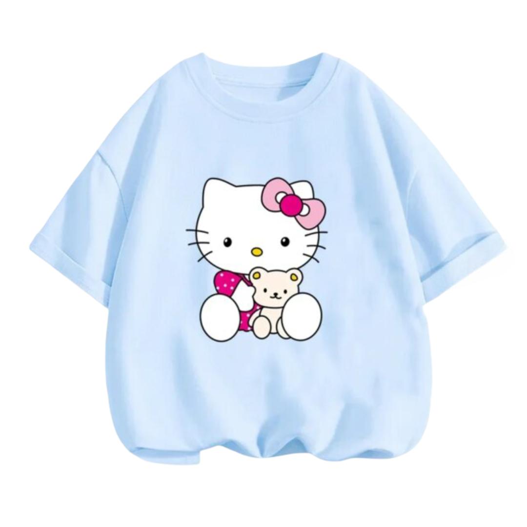 Kawaii Cartoon Hello Kitty Short Sleeve T-Shirt