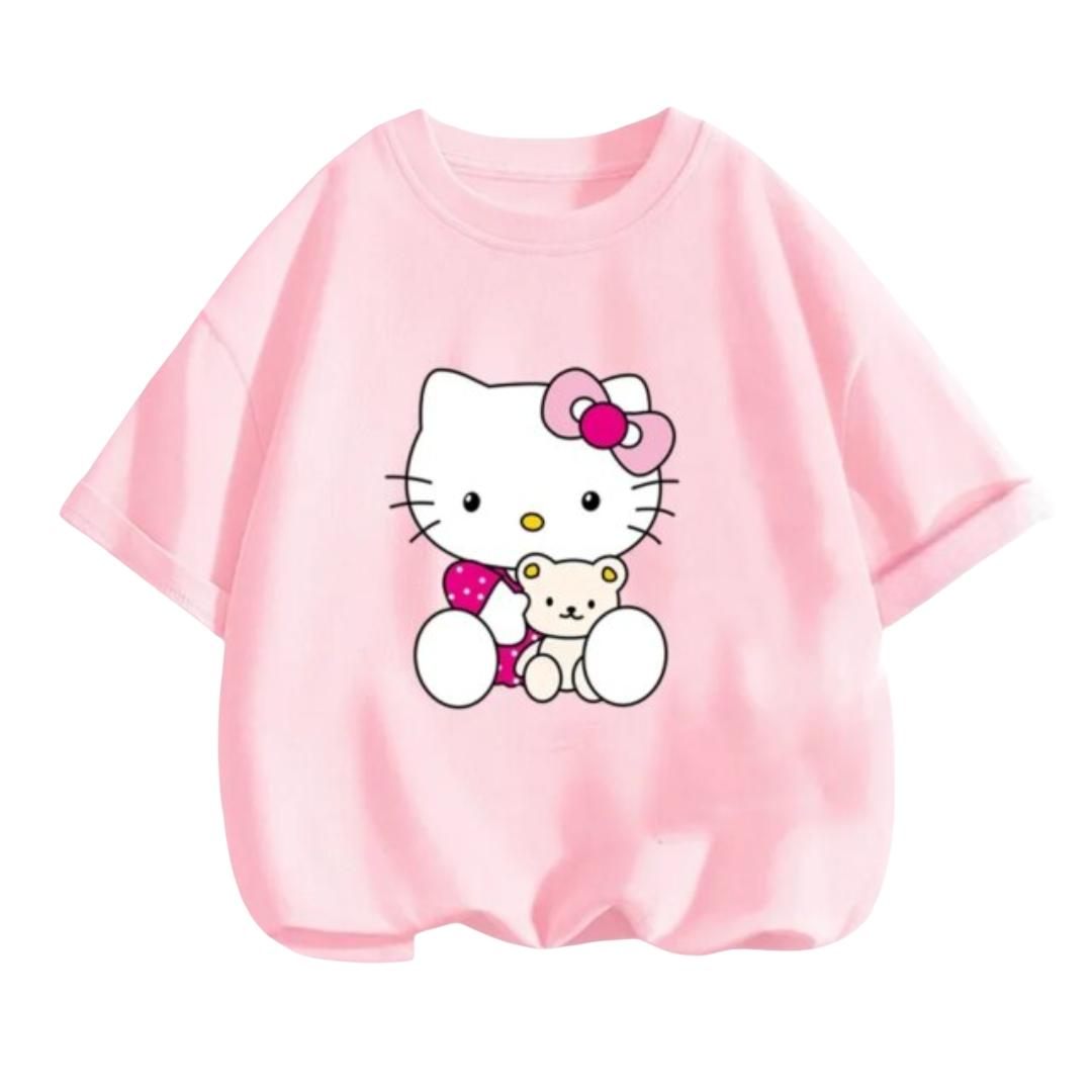 Kawaii Cartoon Hello Kitty Short Sleeve T-Shirt