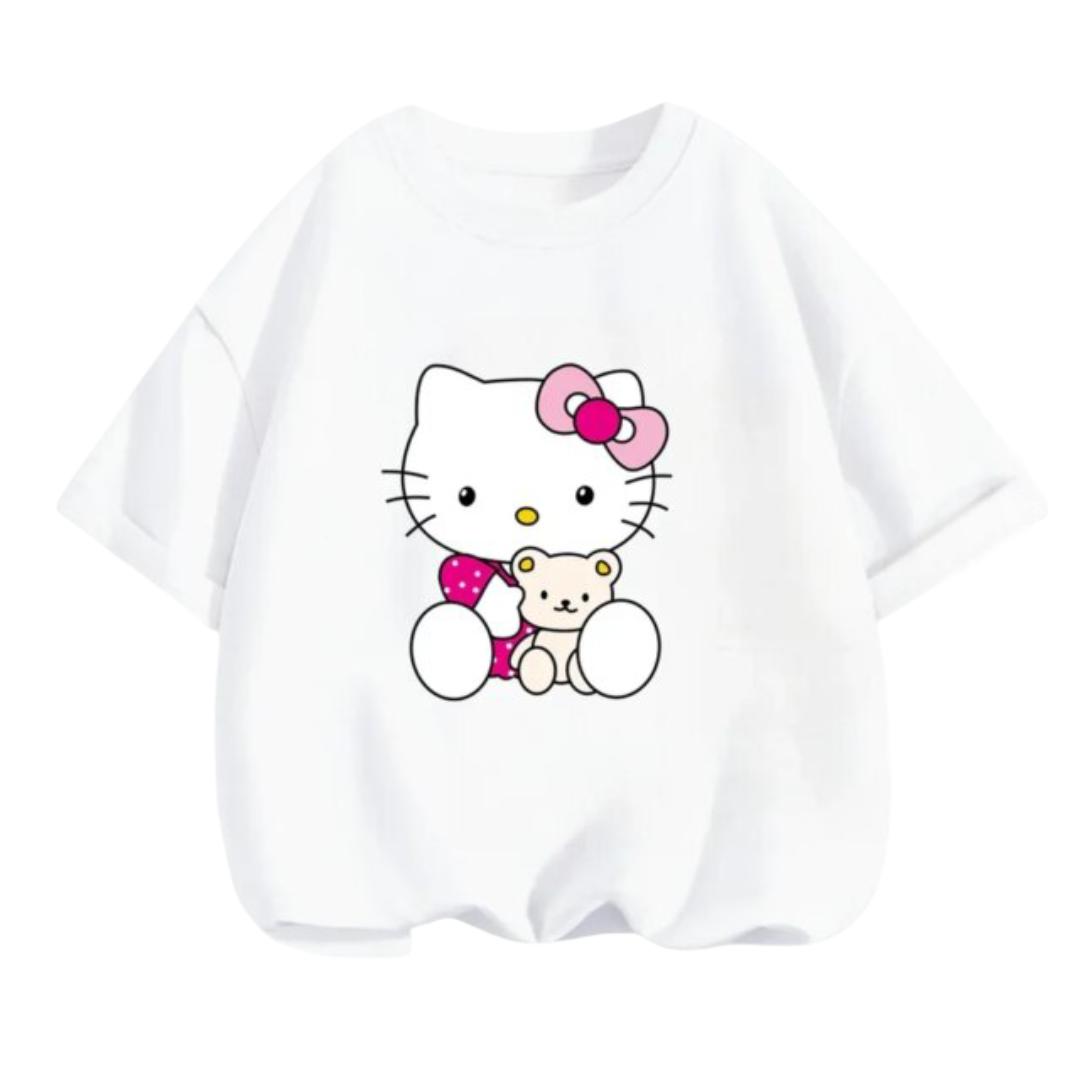 Kawaii Cartoon Hello Kitty Short Sleeve T-Shirt