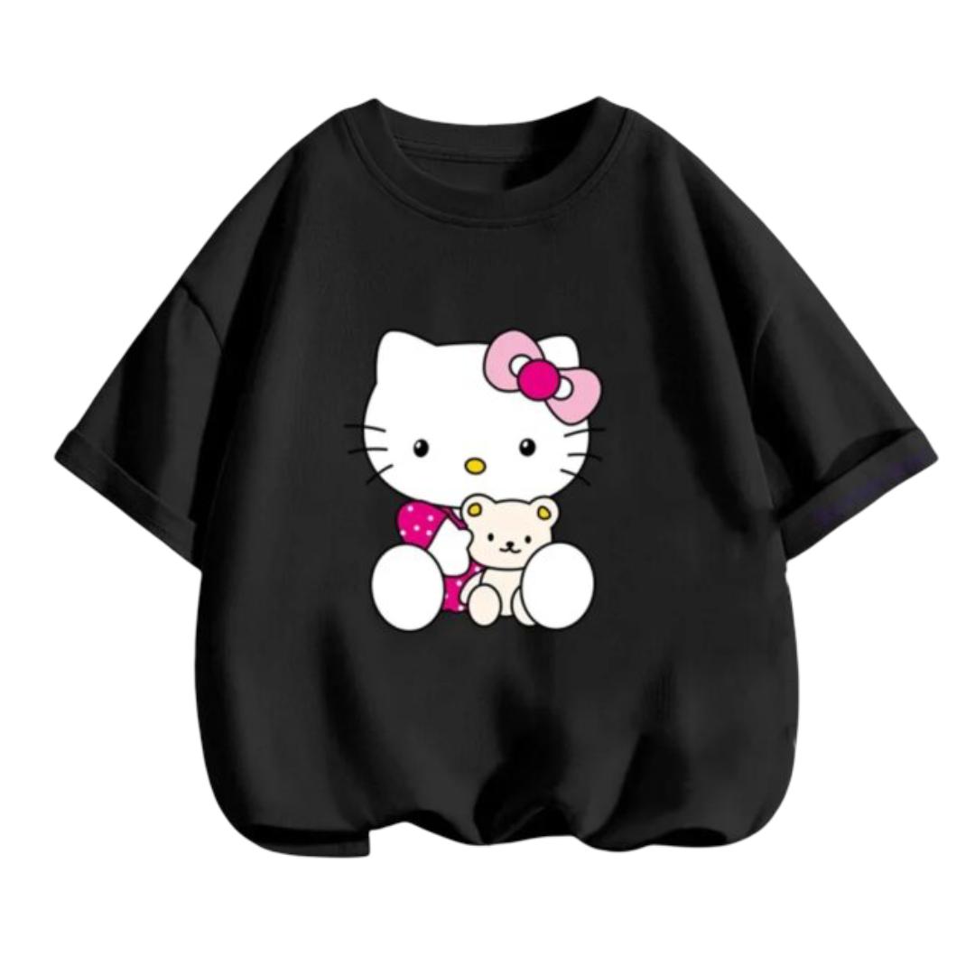 Kawaii Cartoon Hello Kitty Short Sleeve T-Shirt