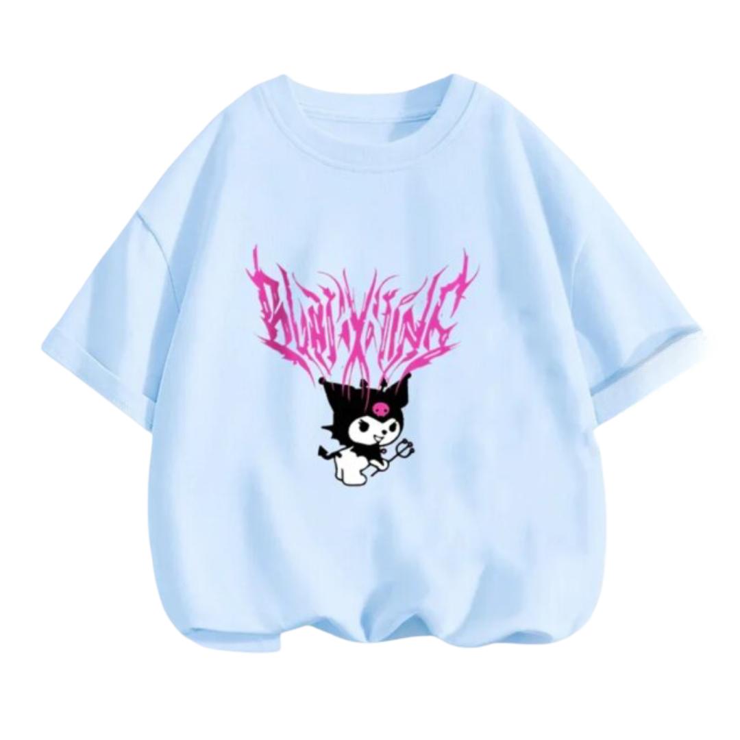 Kawaii Cartoon Sanrio Kuromi Short Sleeve T-Shirt