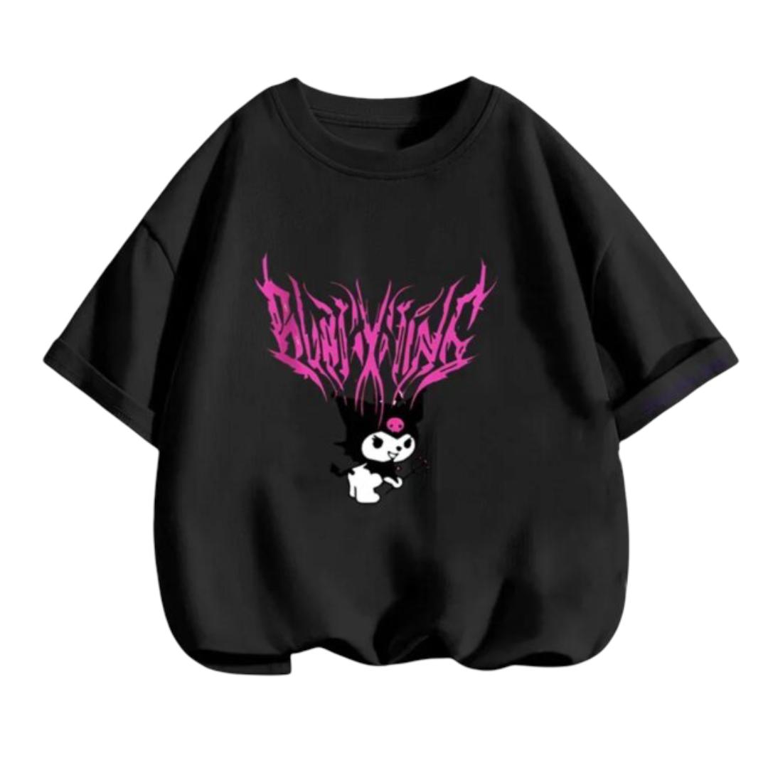 Kawaii Cartoon Sanrio Kuromi Short Sleeve T-Shirt