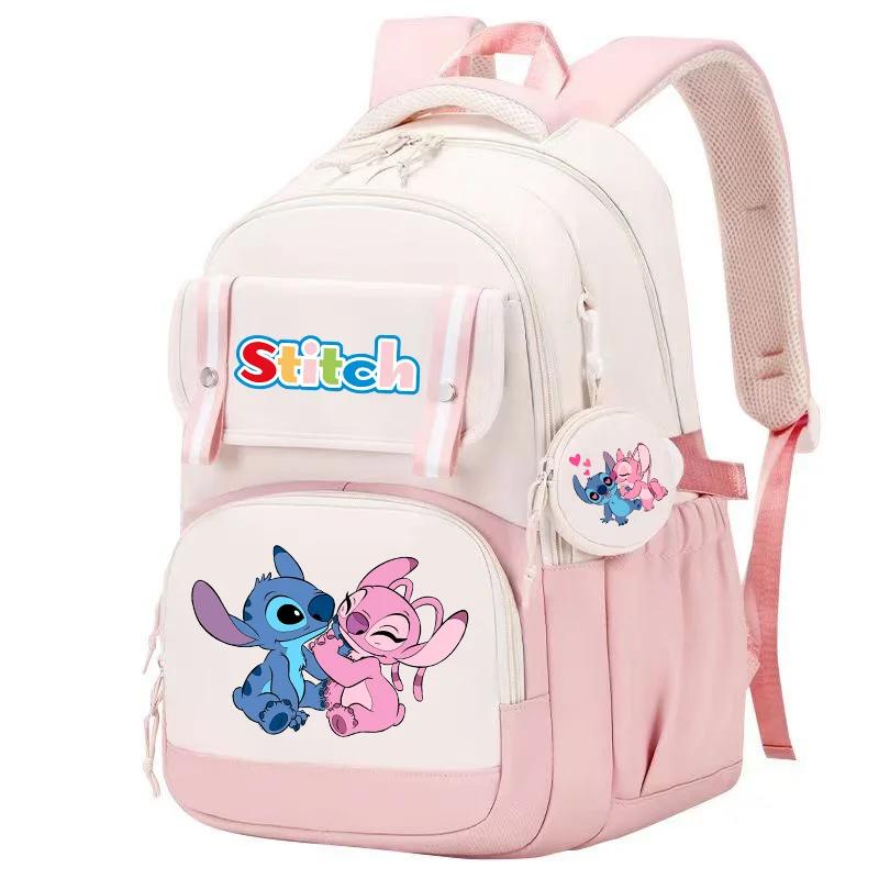 Stitch And Angel Kawaii Backpack For Student