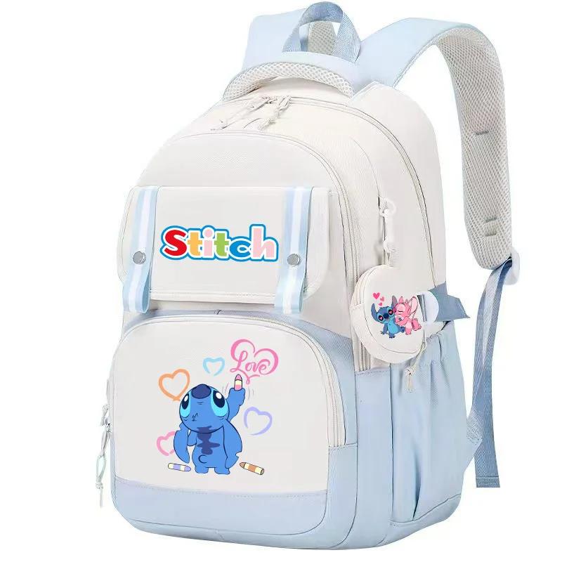 Angel And Stitch Kawaii Student Backpack