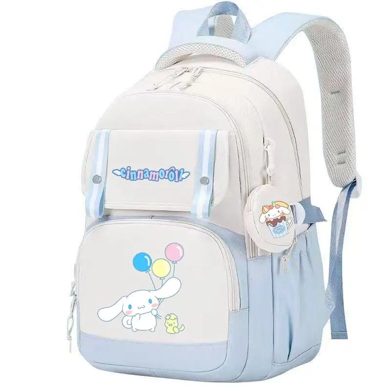Kawaii Sanrio Cinnamoroll Cartoon School Backpack With Coin Purse 