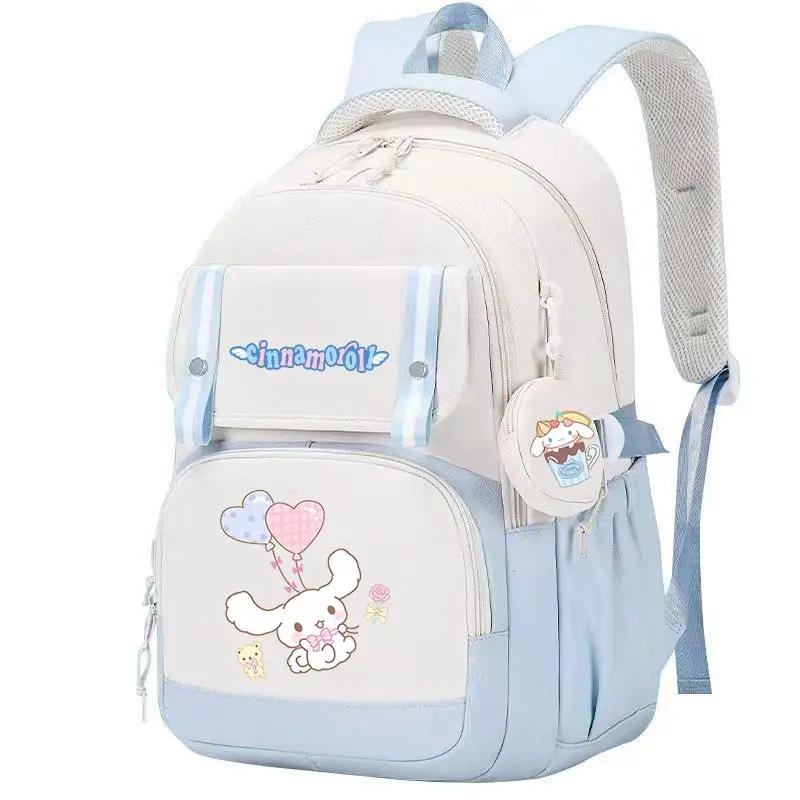 Sanrio Kawaii Cartoon Cinnamoroll School Backpack With Coin Purse 