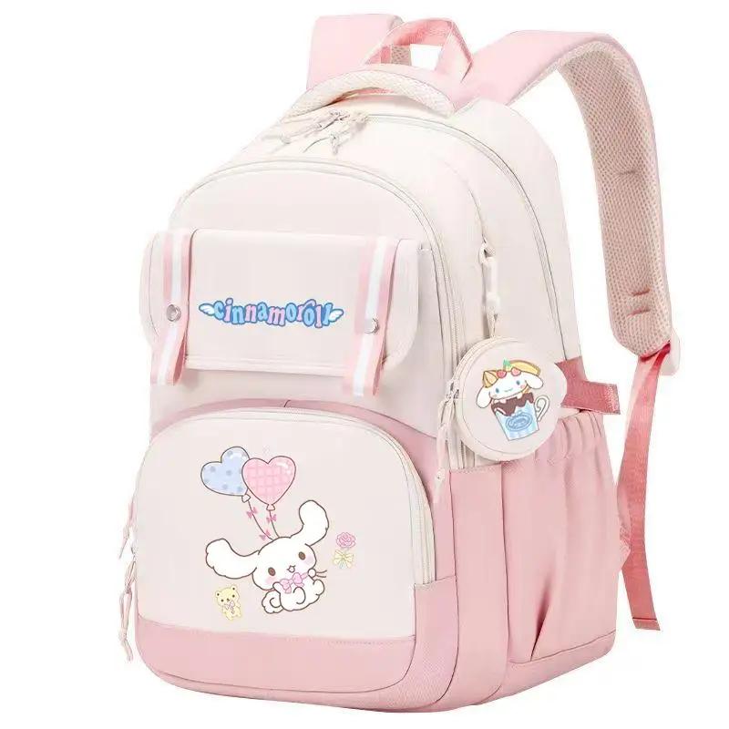Sanrio Kawaii Cartoon Cinnamoroll School Backpack With Coin Purse 