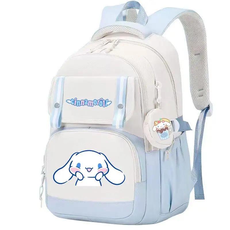 Kawaii Sanrio Cinnamoroll Printed Backpack With Coin Purse
