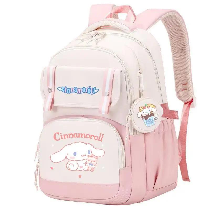 Sanrio Kawaii Cinnamoroll Printed Backpack With Coin Purse