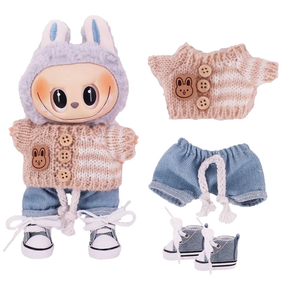 3Pcs/Set Kawaii Labubu Outfit Dress