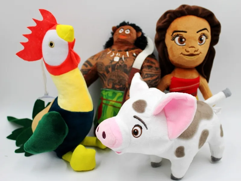 Anime Moana Princess Maui Hangan Chicken Spotted Pig Plush Toy