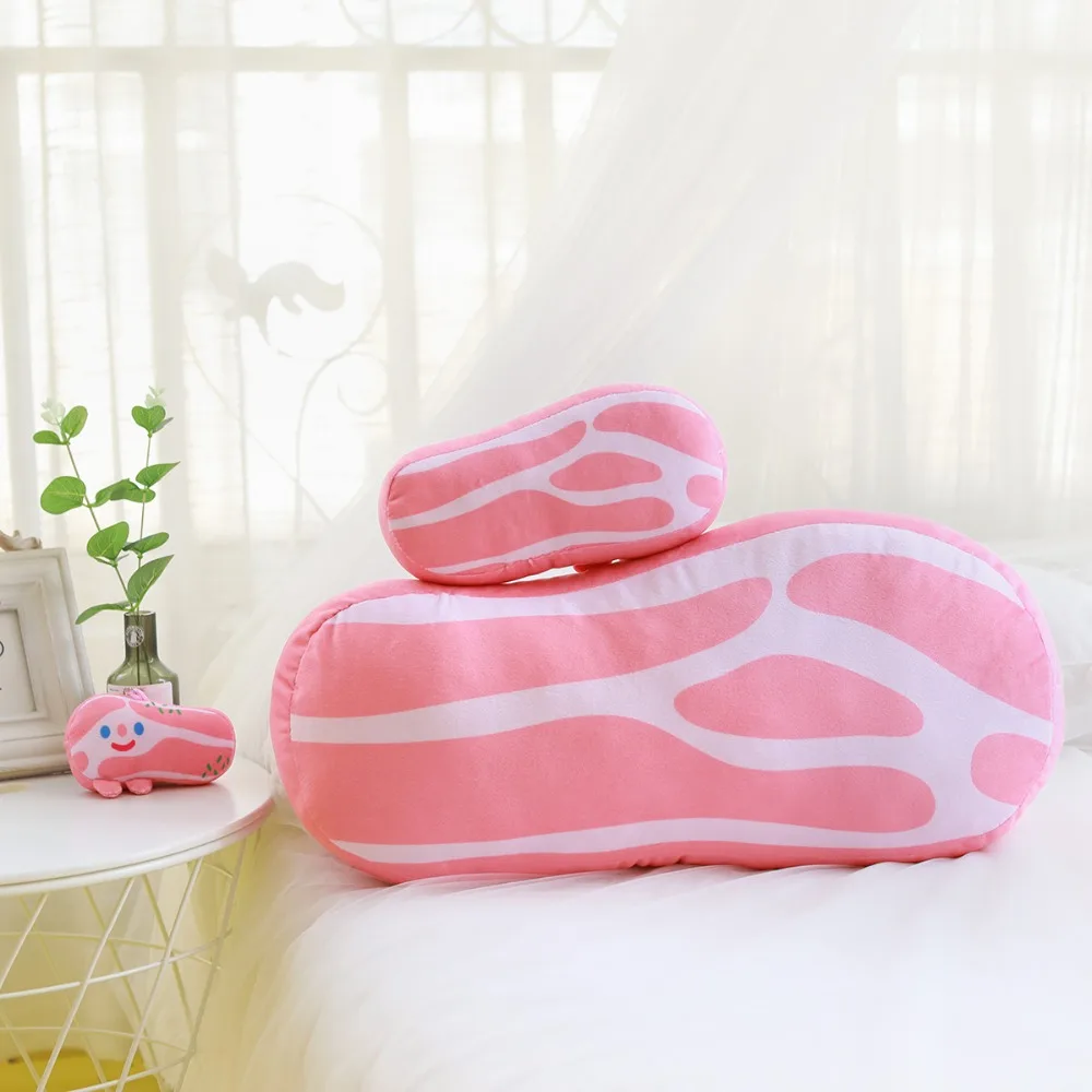 Kawaii Korean Pop Bacon Pork Belly Plush Pillow Toys For Kids Kawaii Korean Pop Bacon Pork Belly Plush Pillow Toys For Kids