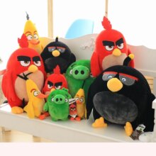 Anime Angry Red Bird Chuck Bomb Bad Piggies Plush Toy For Children Anime Angry Red Bird Chuck Bomb Bad Piggies Plush Toy For Children