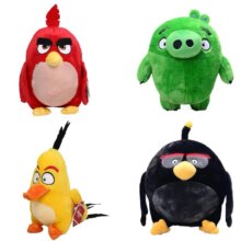 Anime Angry Red Bird Chuck Bomb Bad Piggies Plush Toy For Children Anime Angry Red Bird Chuck Bomb Bad Piggies Plush Toy For Children