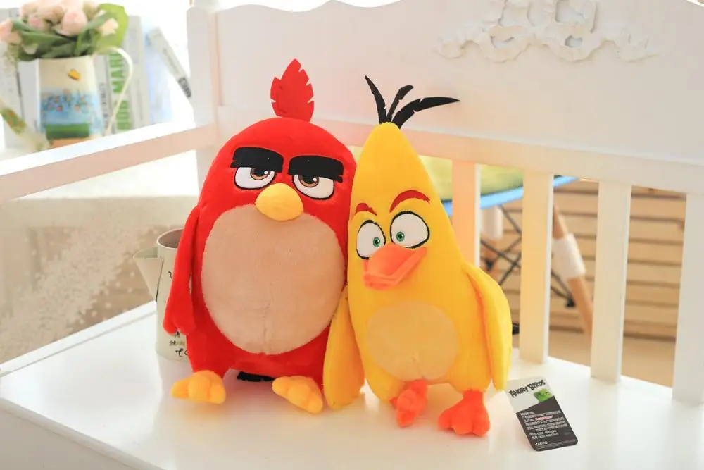 Anime Angry Red Bird Chuck Bomb Bad Piggies Plush Toy For Children