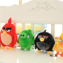 Anime Angry Red Bird Chuck Bomb Bad Piggies Plush Toy For Children Anime Angry Red Bird Chuck Bomb Bad Piggies Plush Toy For Children