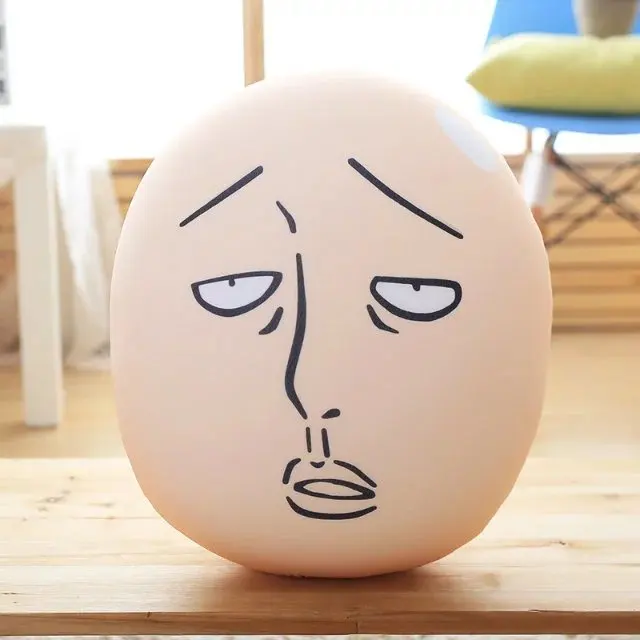 Anime The Strongest Bald Saitama Plush Pillow Doll