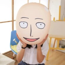 Anime The Strongest Bald Saitama Plush Pillow Doll Anime The Strongest Bald Saitama Plush Pillow Doll