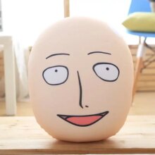 Anime The Strongest Bald Saitama Plush Pillow Doll Anime The Strongest Bald Saitama Plush Pillow Doll