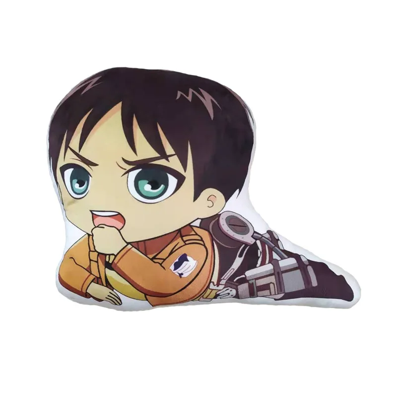 Anime Attack On Titan Eren Mikasa Levi Ackerman Colossal Stuffed Pillow Toy