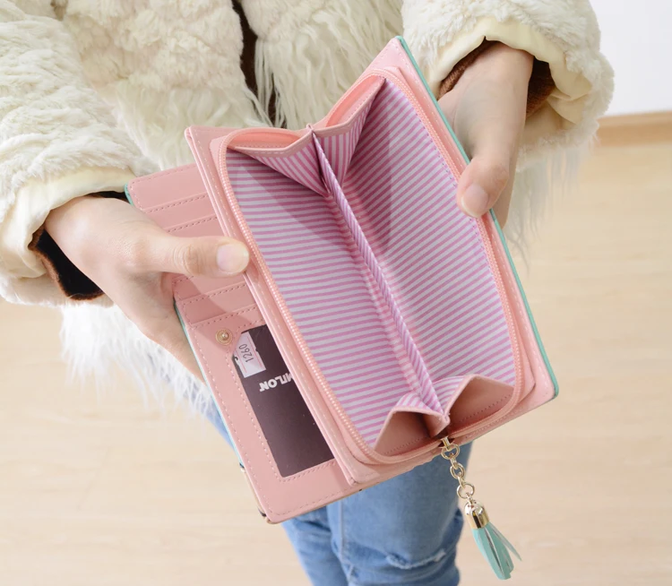 Cartoon My Neighbor Totoro Pattern Long Zipper Purse