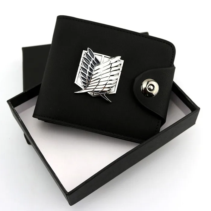 Anime Attack On Titan Wallet With Metal Logo