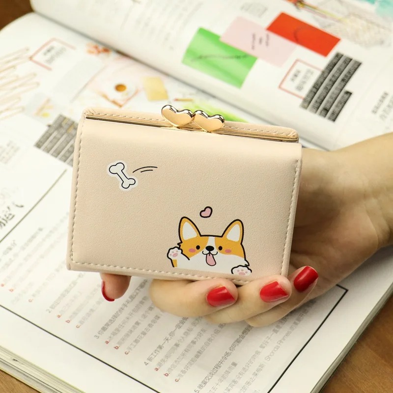 Cartoon Corgi Doge Printed Purse For Women