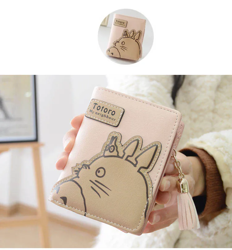 Cartoon My Neighbor Totoro Prints Zipper Wallet For Women