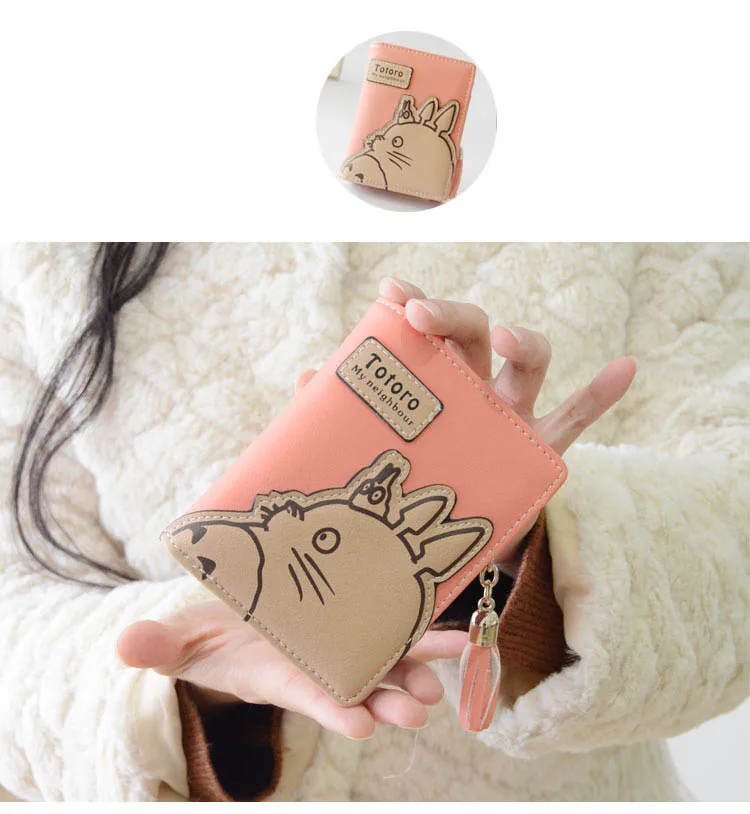 Cartoon My Neighbor Totoro Prints Zipper Wallet For Women