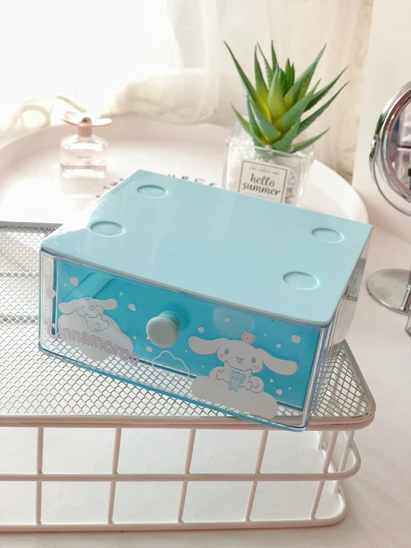 Anime My Melody Twins Stars Storage Cabinet Drawer - Blue