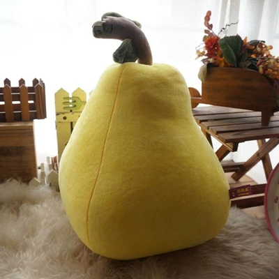 Kawaii Apple Banana Lemon Strawberry Pear Shape Plush Toy Fruit Cushion For Kids