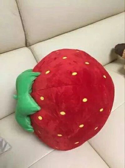 Kawaii Apple Banana Lemon Strawberry Pear Shape Plush Toy Fruit Cushion For Kids