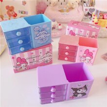 Kawaii My Melody Cinnamoroll Kuromi Prints Desktop Pen Holder Make Up Box Organizer Kawaii My Melody Cinnamoroll Kuromi Prints Desktop Pen Holder Make Up Box Organizer