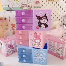 Kawaii My Melody Cinnamoroll Kuromi Prints Desktop Pen Holder Make Up Box Organizer Kawaii My Melody Cinnamoroll Kuromi Prints Desktop Pen Holder Make Up Box Organizer