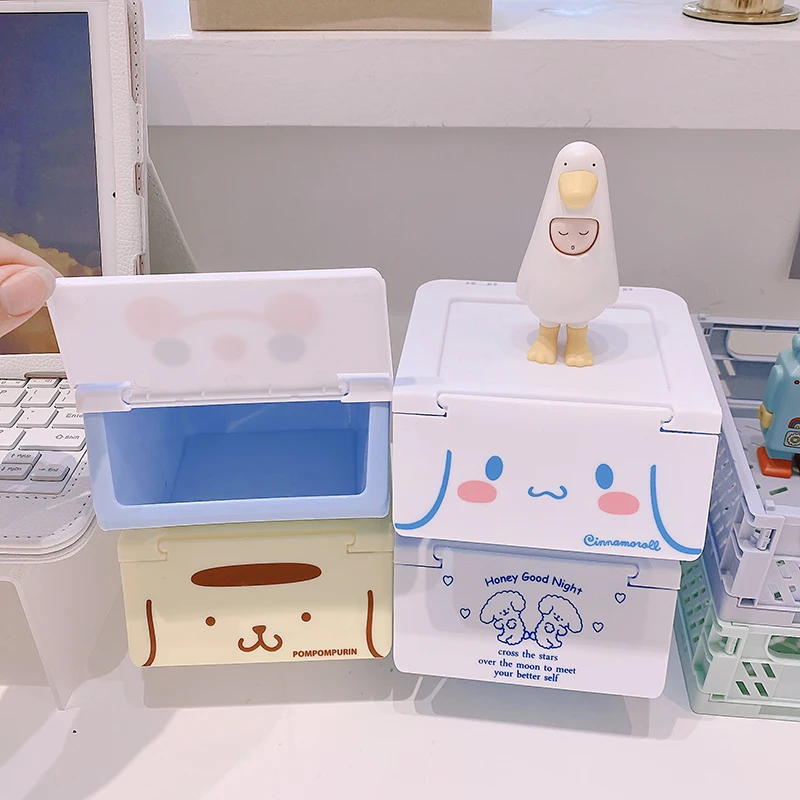 Anime My Melody Pattern Desktop Storage Box Drawer