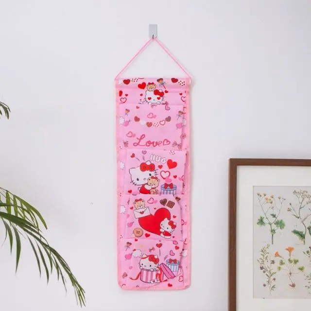 Cartoon Hello Kitty Prints Fashion Wall Hanging Storage Bag
