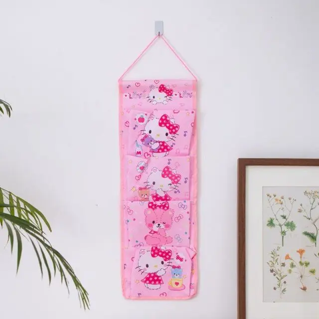 Cartoon Hello Kitty Prints Fashion Wall Hanging Storage Bag